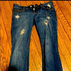 Hollister distressed boot cut